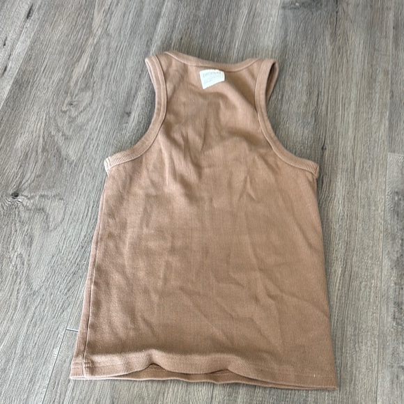 Dr denim Tan Ribbed Tank Top - Picture 3 of 4